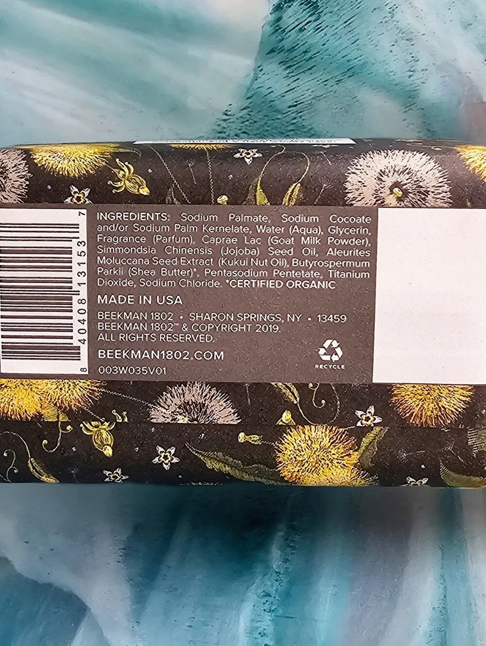 Beekman 1802 Goat Milk Soap bar in the 